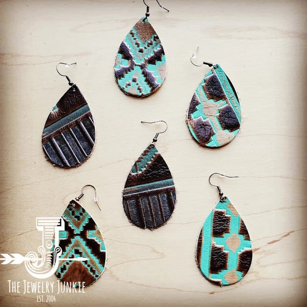 Jewelry Inspired by Tradition Large Teardrop Earrings in Navajo | Zarnesh