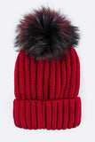 Women’s Mix Color EMMEZ Large Fur Pom Beanie | Zarnesh - Zarnesh