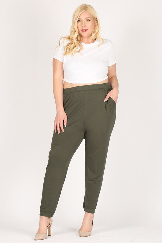 Women’s High-Waisted Plus Size Loose Fit Pants Trousers | Zarnesh