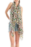 Women Mix Color Cheetah Printed Scarf | Zarnesh