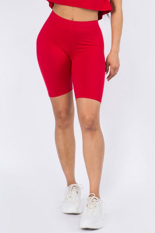 Women Peach Skin Bike Shorts | Zarnesh