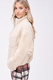 Women Sherpa Jacket with Front Pockets | Zarnesh