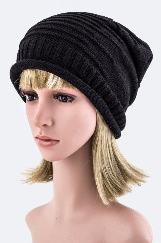 Women Raised Knit Slouchy Light Weight Beanie | Zarnesh