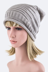 Women Raised Knit Slouchy Light Weight Beanie | Zarnesh