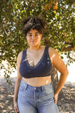Women Scoop Neck Lace Trim Padded Bralette Plus Zarnesh