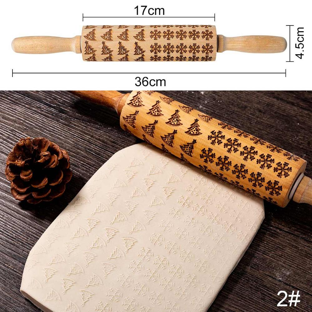 Rolling Pin Christmas Embossing for Holiday Baking Festive Delights | Zarnesh