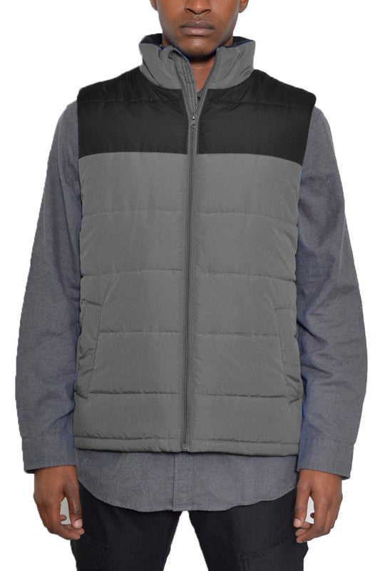 Men’s Padded Winter Two Tone Vest | Zarnesh