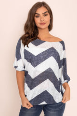 Women's Chevron Dolan Tunic | Zarnesh