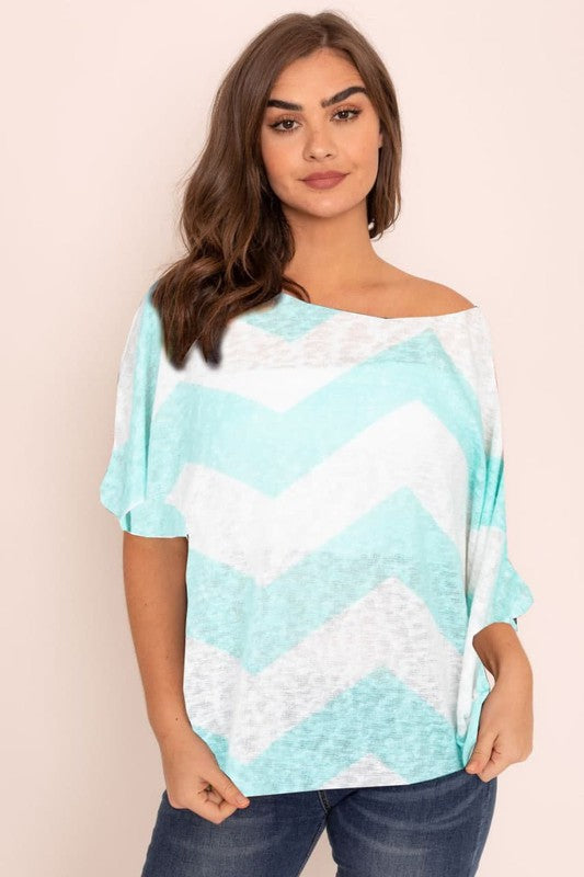 Women's Chevron Dolan Tunic | Zarnesh