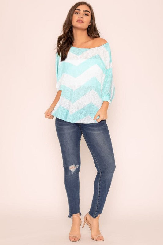 Women's Chevron Dolan Tunic | Zarnesh