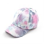 Women's CC Tie-Dye Pony Cap  Criss-Cross Elastic | Zarnesh