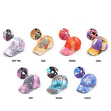 Women's CC Tie-Dye Pony Cap  Criss-Cross Elastic | Zarnesh