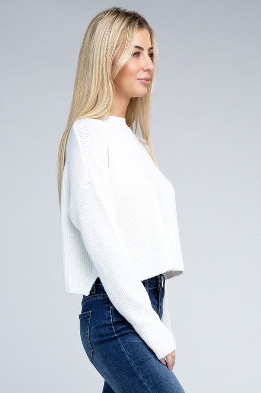 Women Mock Neck Pullover | Zarnesh