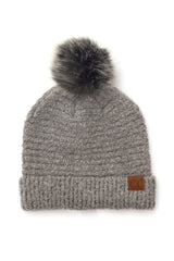 Women CC Ultra Soft Fur Pom Beanie | Zarnesh