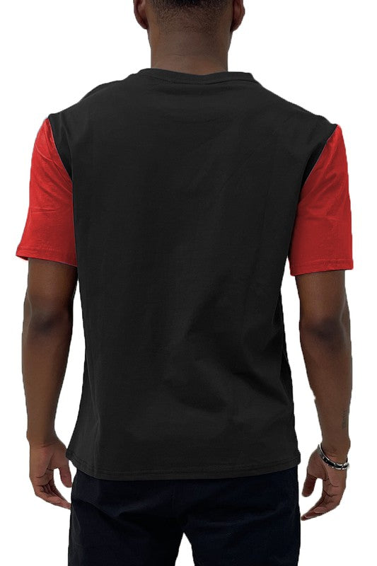 Men WEIV Color Block Short Sleeve Tshirt | Zarnesh