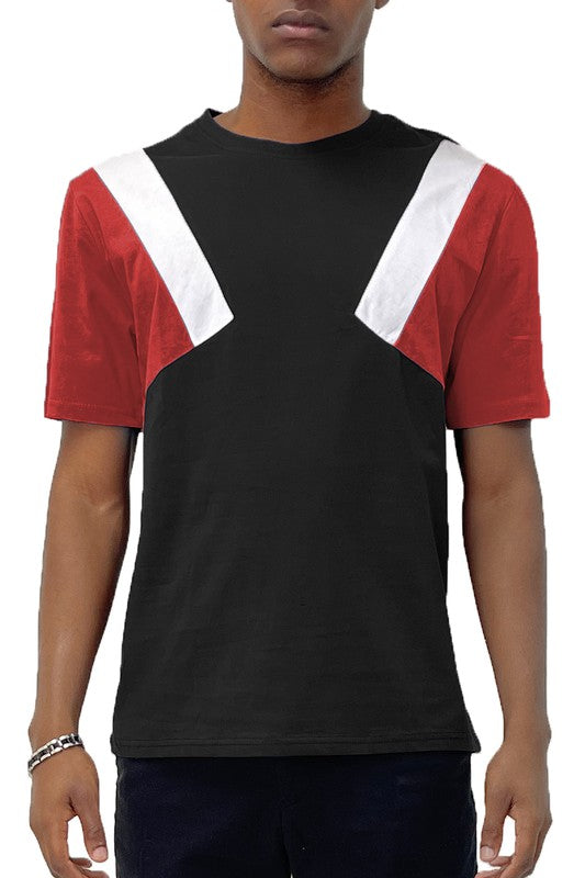 Men WEIV Color Block Short Sleeve Tshirt | Zarnesh