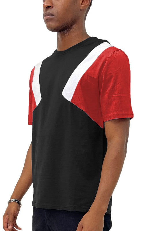 Men WEIV Color Block Short Sleeve Tshirt | Zarnesh