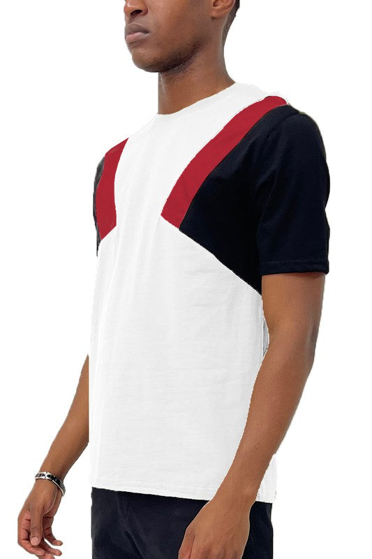 Men WEIV Color Block Short Sleeve Tshirt | Zarnesh