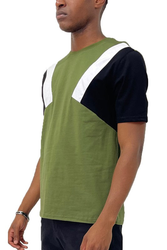 Men WEIV Color Block Short Sleeve Tshirt | Zarnesh