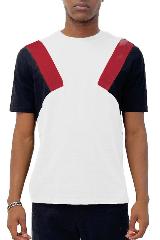 Men WEIV Color Block Short Sleeve Tshirt | Zarnesh