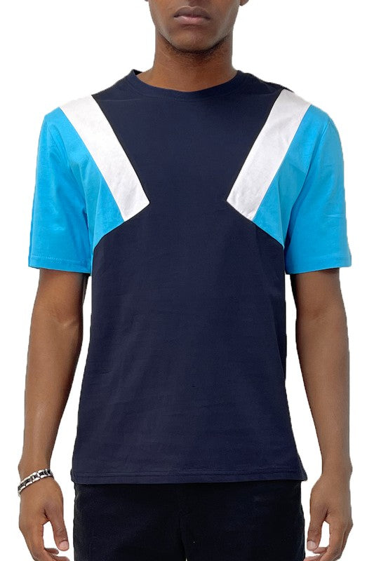 Men WEIV Color Block Short Sleeve Tshirt | Zarnesh