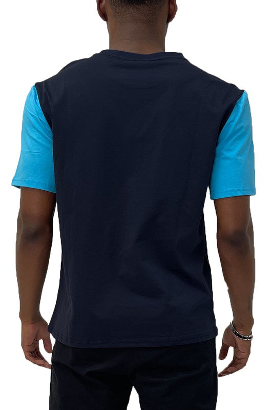 Men WEIV Color Block Short Sleeve Tshirt | Zarnesh