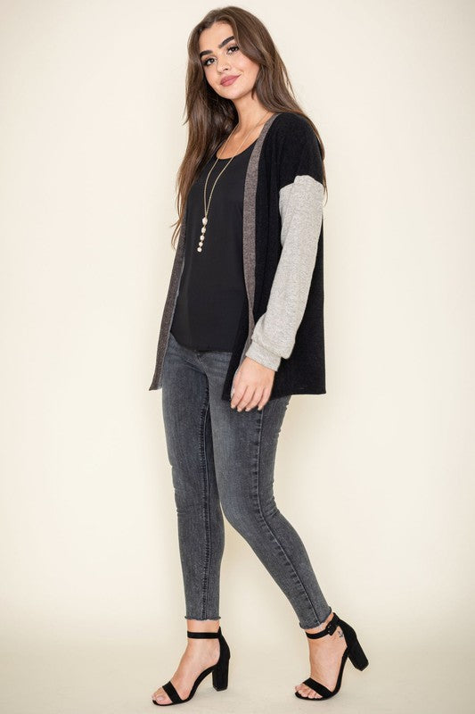 Women’s Color Block Knit Cardigan | Zarnesh