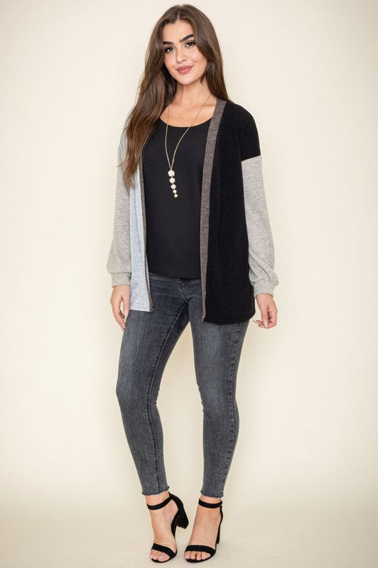 Women’s Color Block Knit Cardigan | Zarnesh