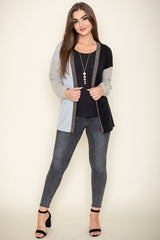 Women’s Color Block Knit Cardigan | Zarnesh