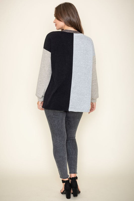 Women’s Color Block Knit Cardigan | Zarnesh