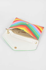 Women Multi Color Envelope Clutch Bag Zarnesh