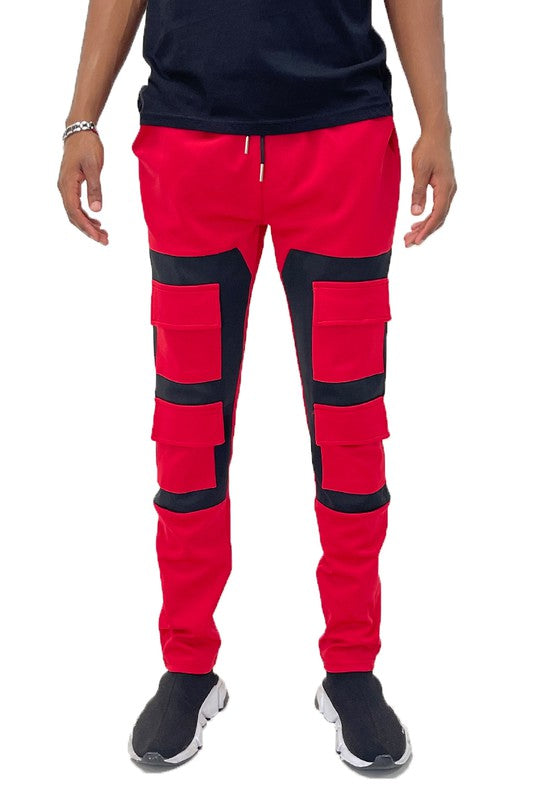 Men's COLOR BLOCK CARGO TRACK PANT | Zarnesh