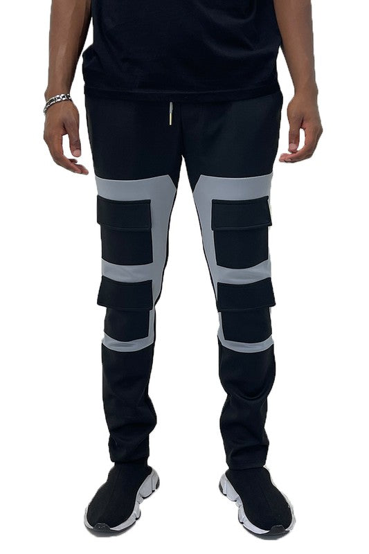 Men's COLOR BLOCK CARGO TRACK PANT | Zarnesh