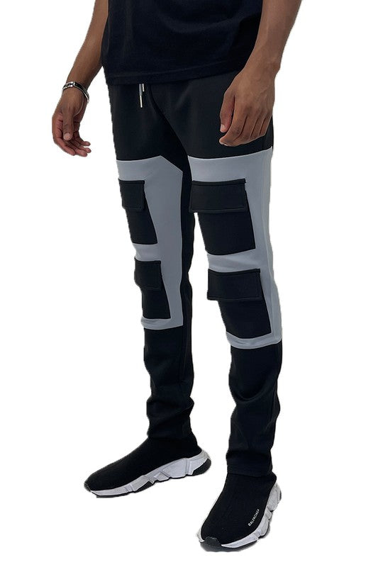 Men's COLOR BLOCK CARGO TRACK PANT | Zarnesh