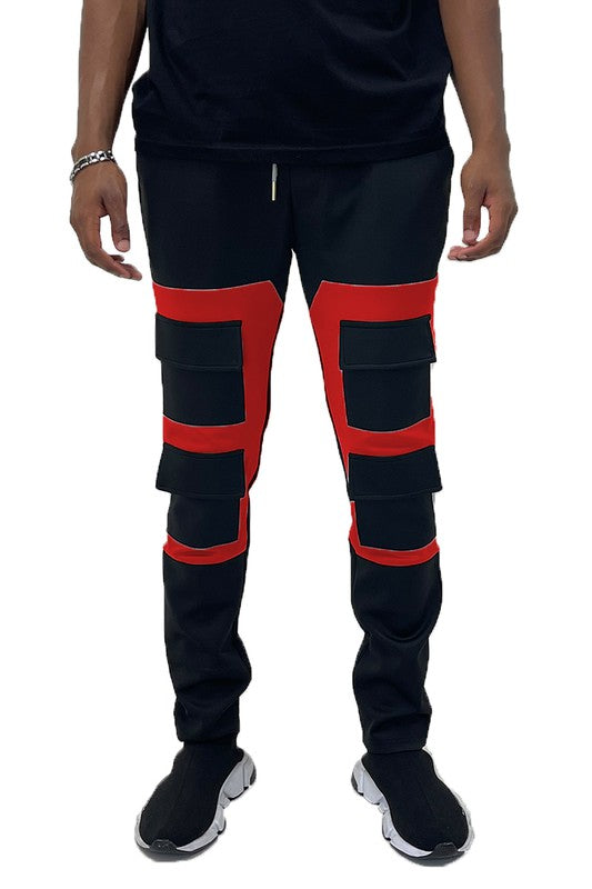 Men's COLOR BLOCK CARGO TRACK PANT | Zarnesh