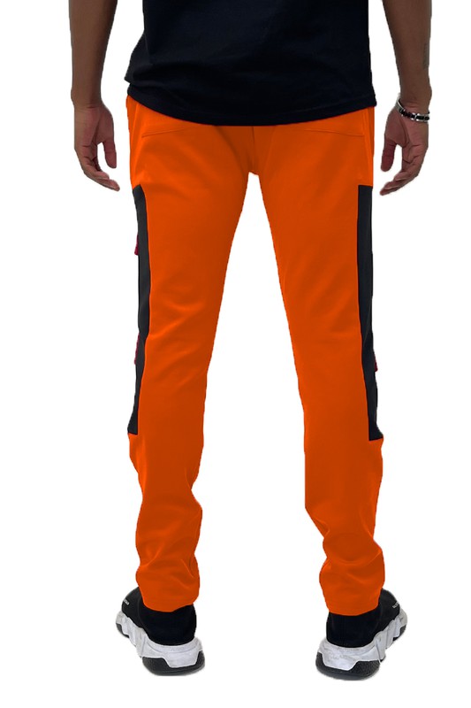 Men's COLOR BLOCK CARGO TRACK PANT | Zarnesh