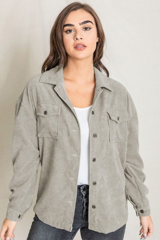 Women Corduroy Jacket | Zarnesh