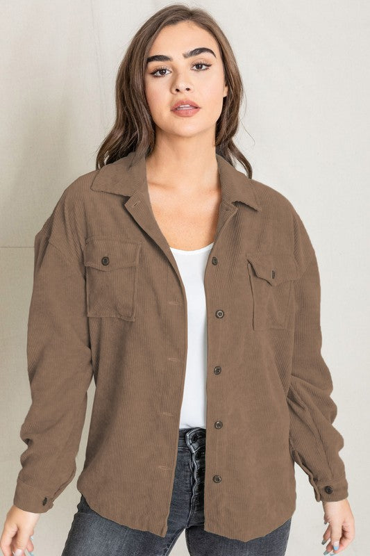 Women Corduroy Jacket | Zarnesh