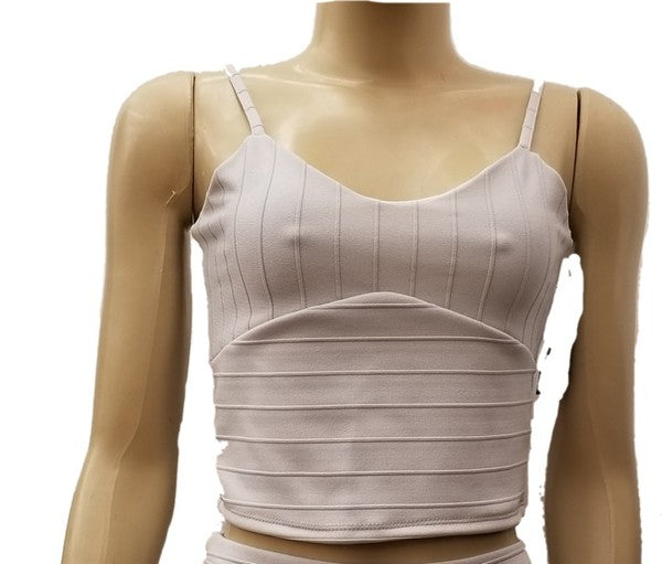 WOMEN'S JUNIOR'S BANDAGE CROP TOP 