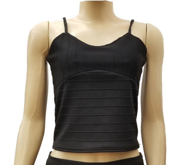 WOMEN'S JUNIOR'S BANDAGE CROP TOP 