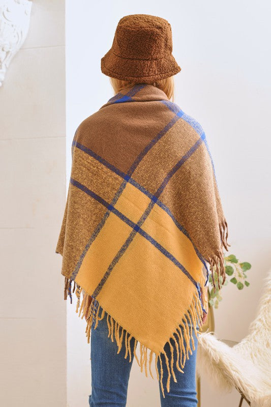 Women Plaid Winter Shawl Scarf | Zarnesh