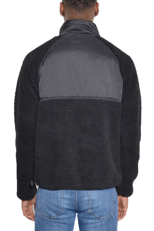 Men's Full Zip Sherpa Fleece Jacket | Zarnesh