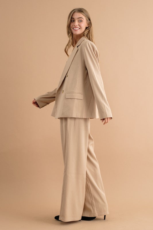 Women Double Button Blazer Jacket | Zarnesh