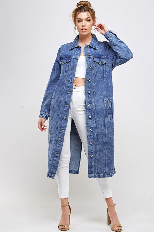 Women Non Stretch Third Quarter Denim Jacket | Zarnesh