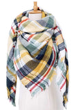 Women Mad For Plaid Large Fringe Blanket Scarf | Zarnesh