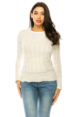 Women Knit Hoodie Sweater | Zarnesh