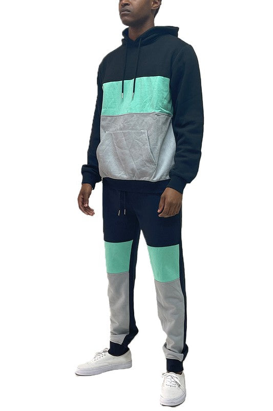 Men's Color Block Sweat Set | Zarnesh