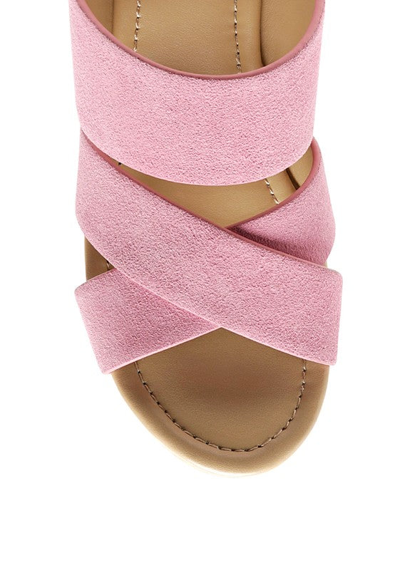 Women's Gerd Block Heeled Suede Slip-On Sandal | Zarnesh