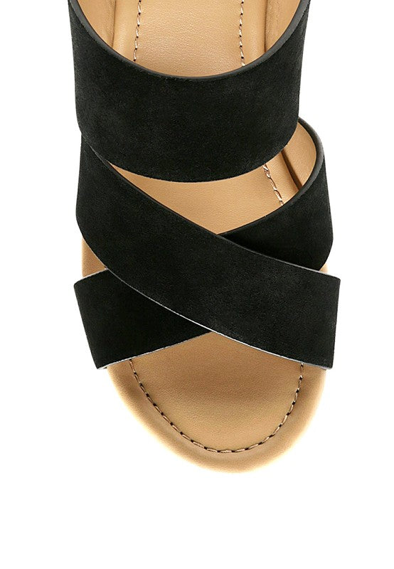 Women's Gerd Block Heeled Suede Slip-On Sandal | Zarnesh