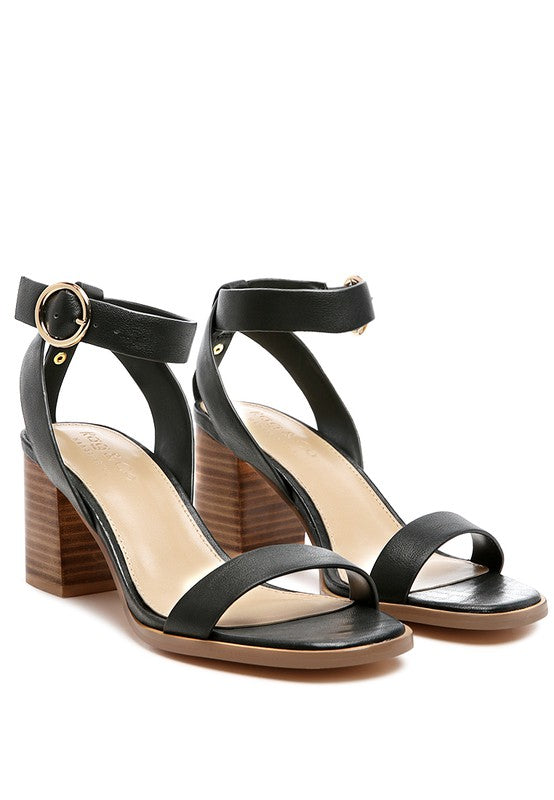  WOMEN'S RAG&CO DOLPH STACK BLOCK HEELED SANDAL |ZARNESH